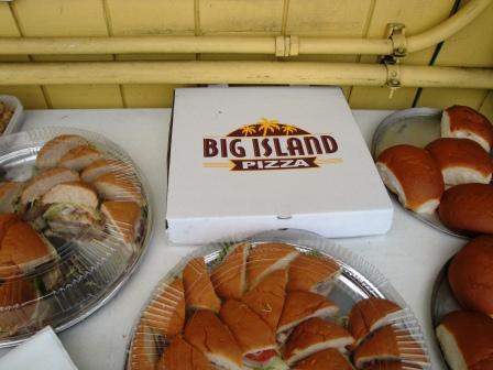 Food at Tweetup by BI Pizza